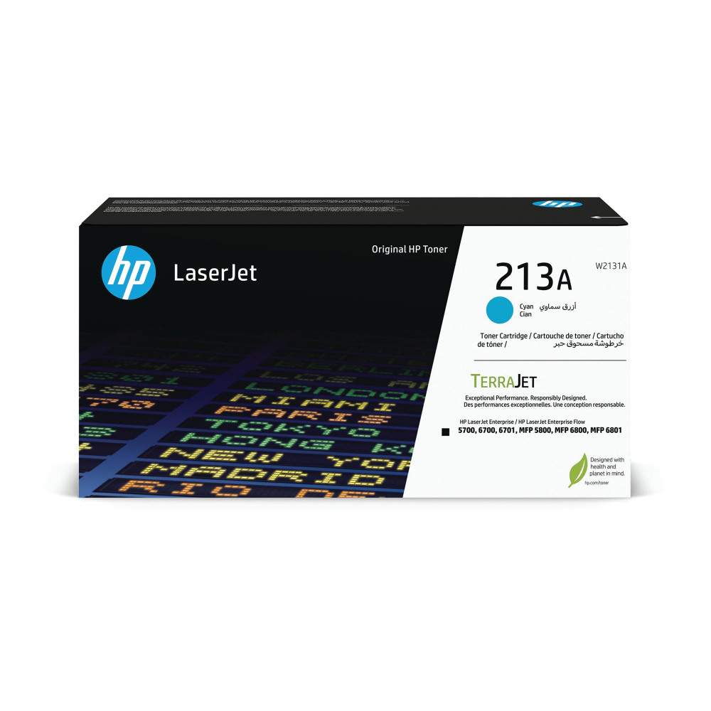 HP W2131A 213A 3K CYAN TONER HP W2131A 213A 3K CYAN TONER