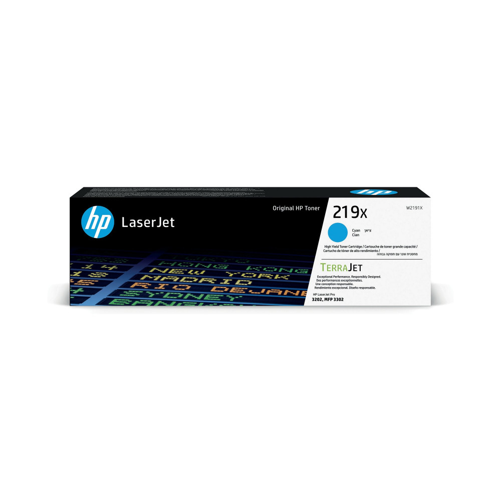HP W2191X 219X CYAN HIGH CAP TONER 2.5K HP W2191X 219X CYAN HIGH CAP TONER 2.5K