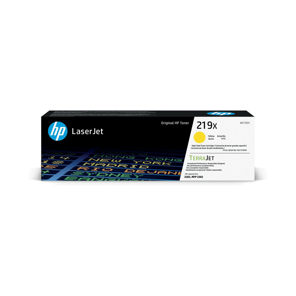 HP W2192X 219X YELLOW HI CAP TONER 2.5K HP W2192X 219X YELLOW HI CAP TONER 2.5K