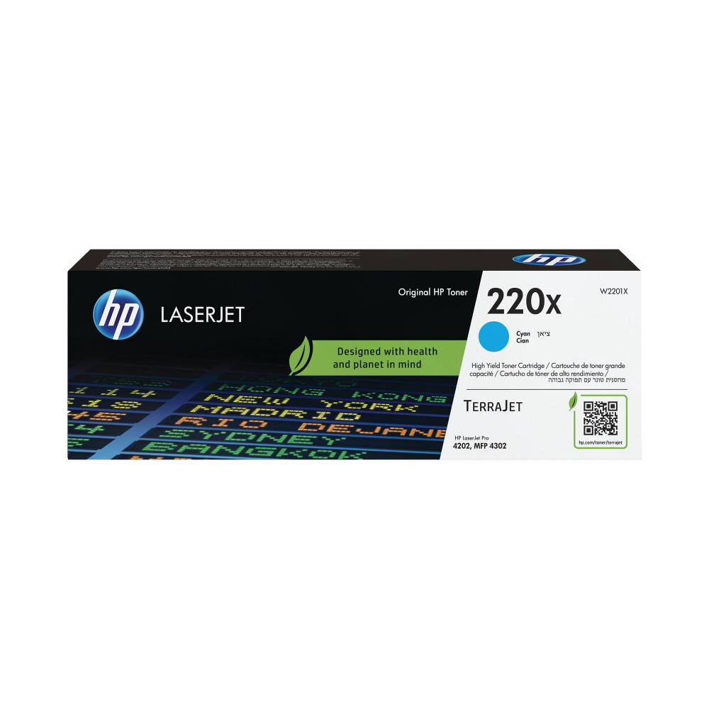HP 220X LASERJET TONER CART CYAN