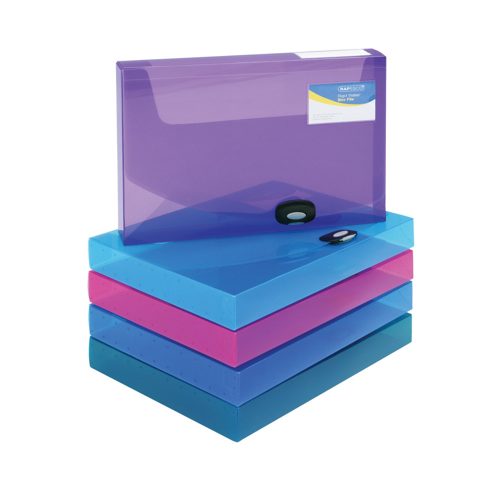 RAPESCO RIGID WLT/BOX FILE 40NM PK5
