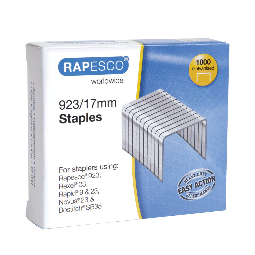 RAPESCO 923 17MM GALVNSD STPLS P1000