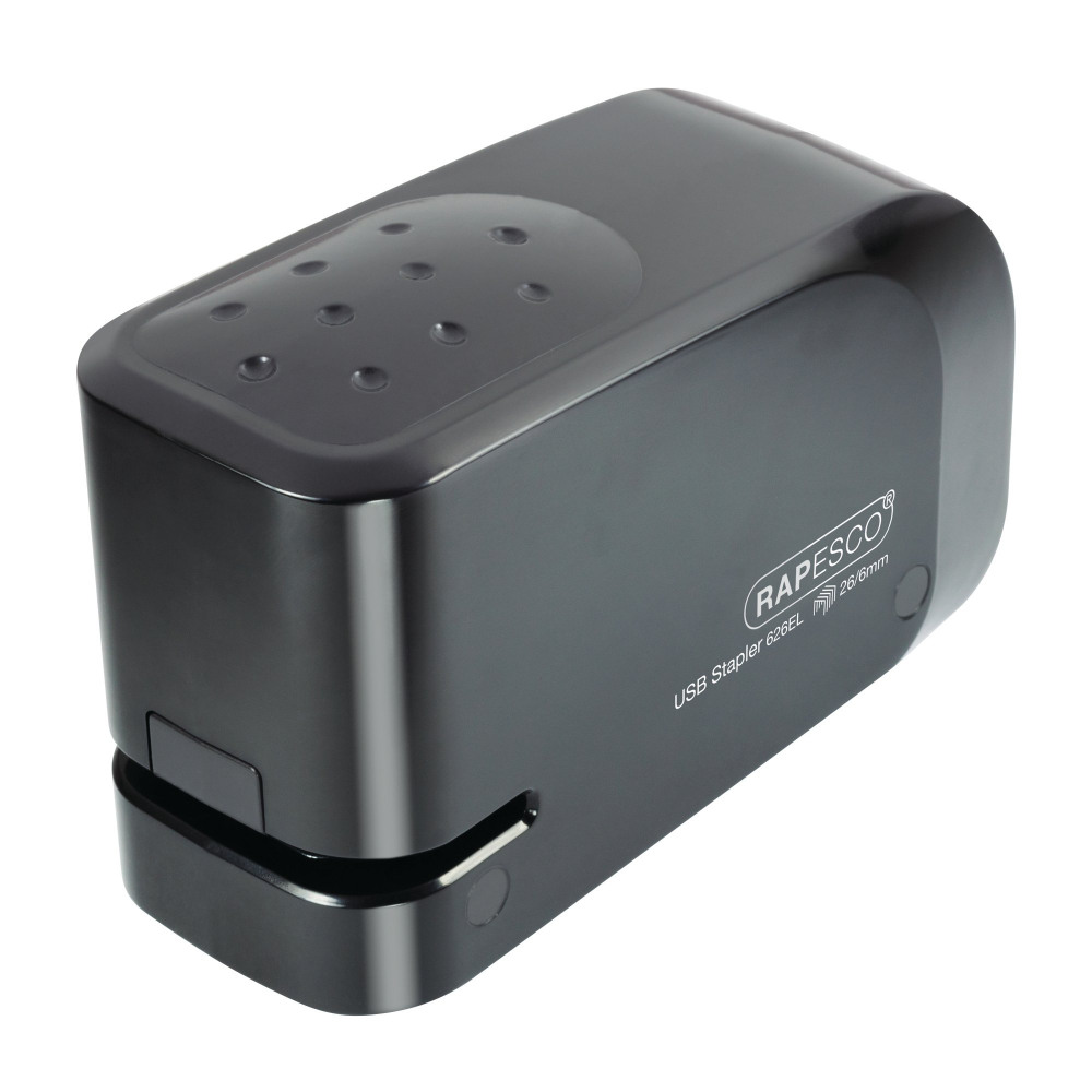 RAPESCO 626EL USB STAPLER BLK 1454