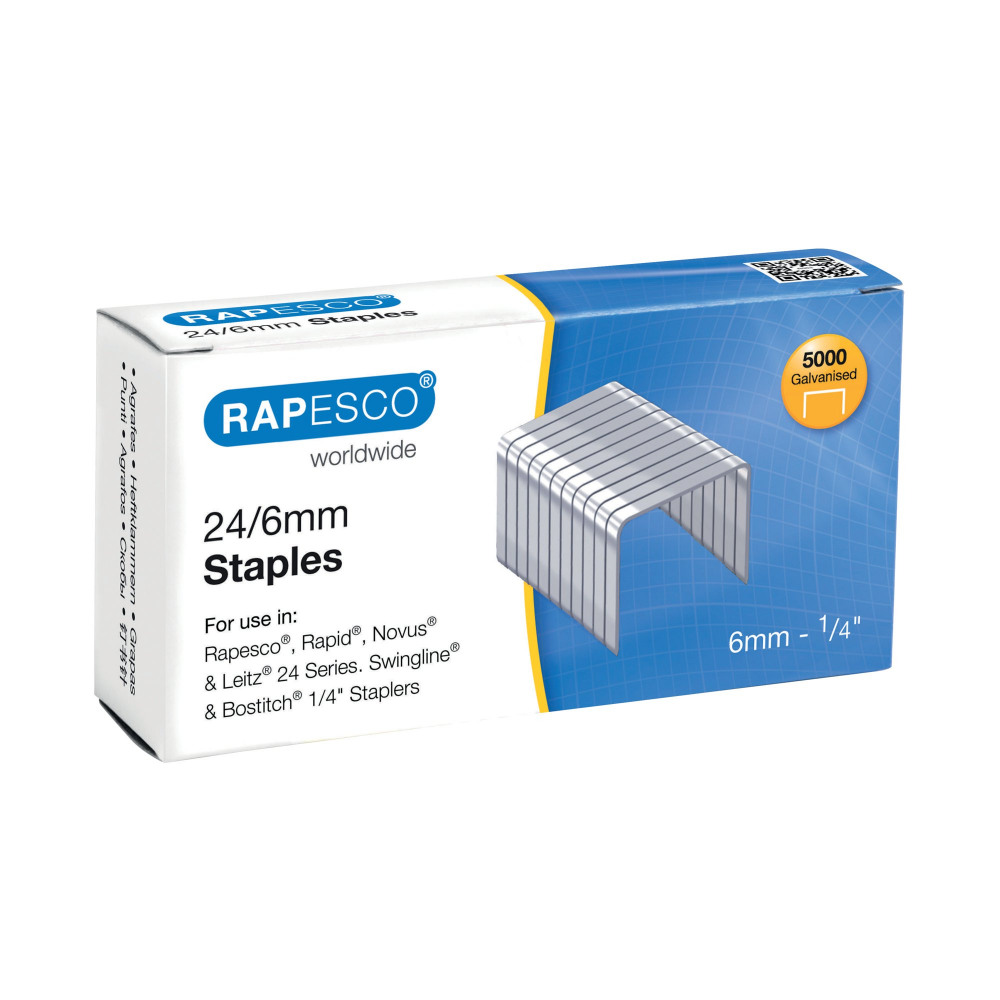 RAPESCO NO 24/6 MTL 6 STAPLES PK5000