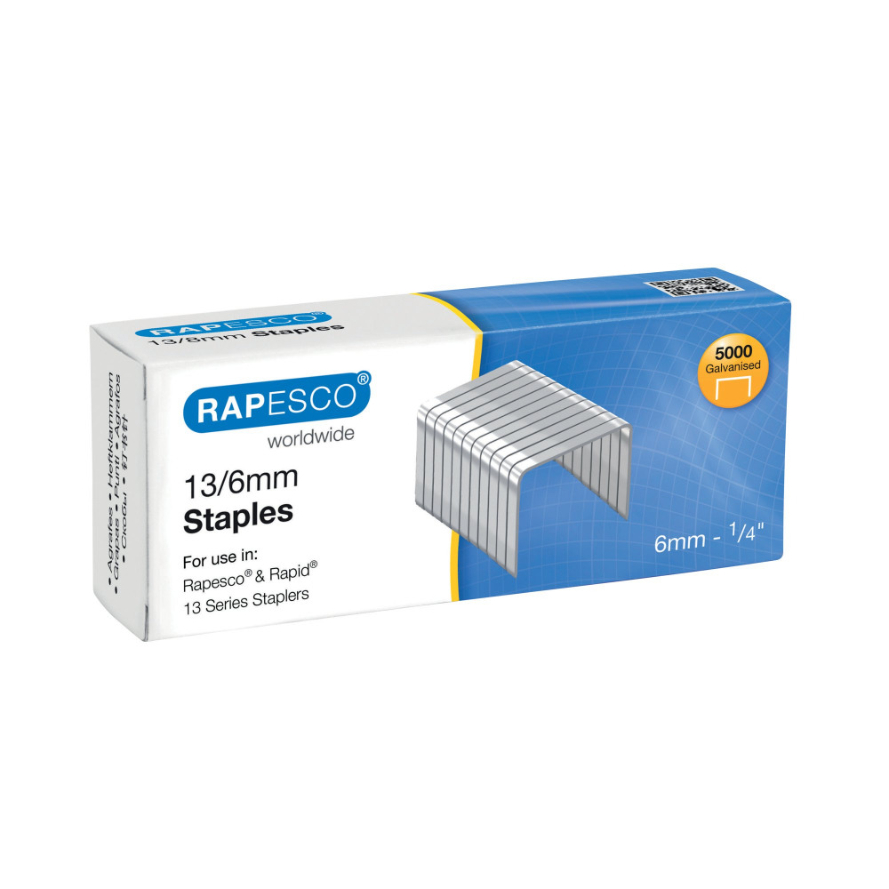 RAPESCO NO 13/6 MTL 6 STAPLES PK5000