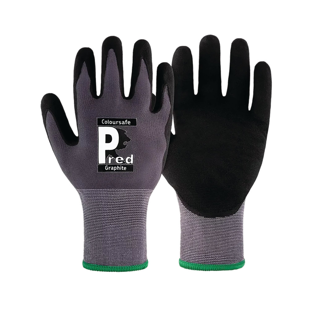 PRED GRAPHITE GLOVES 1 PAIR 6