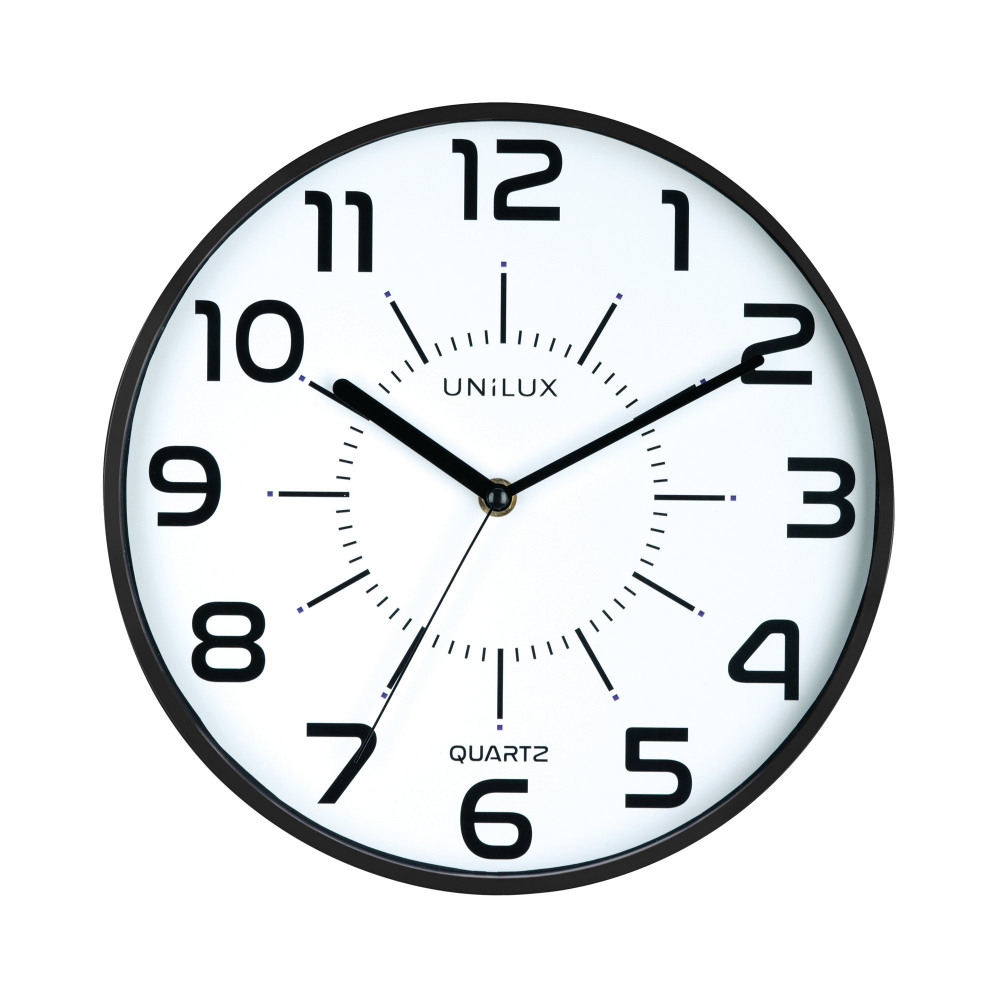 UNILUX POP BATTERY CLOCK BLACK