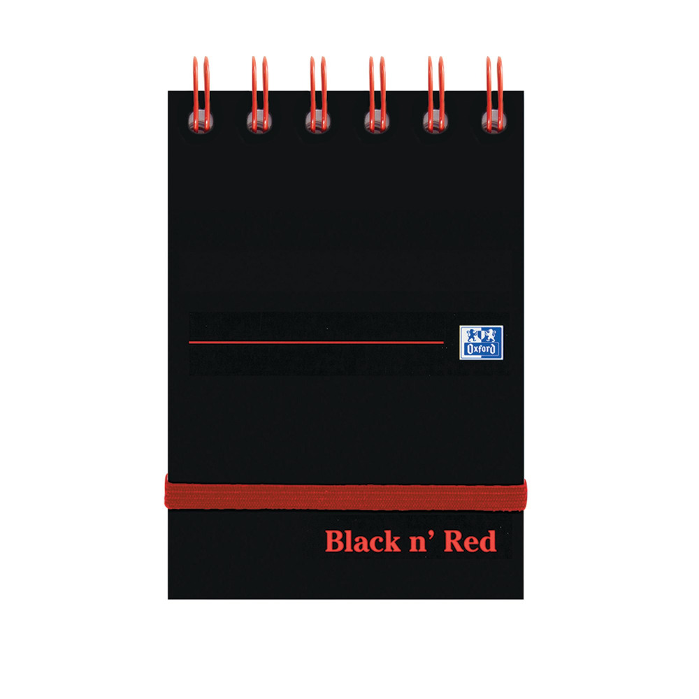 BLACK N RED WIRE ELAST NOTEPAD A7 P5