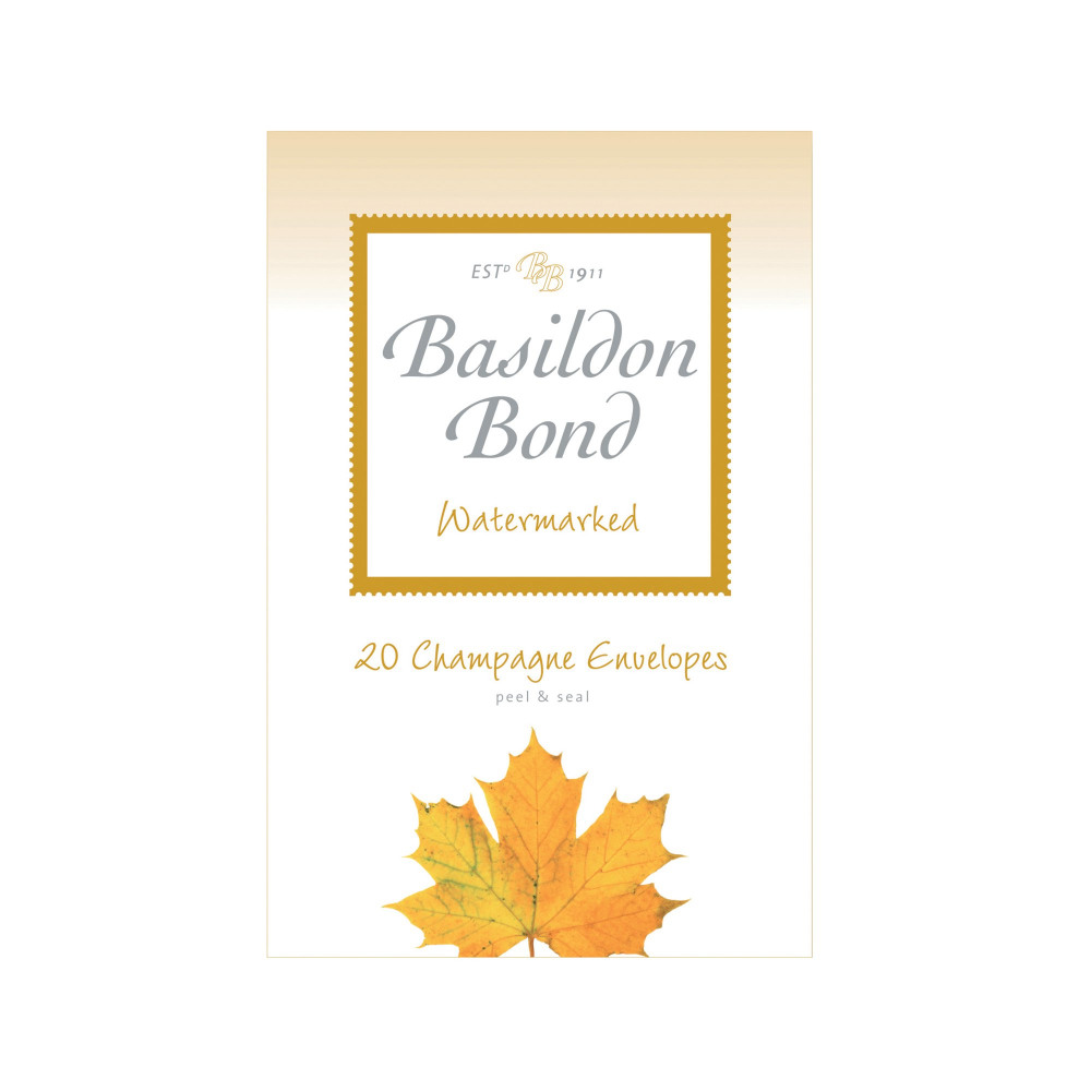 BASILDON BOND SM CHAMPAGNE ENV PK200