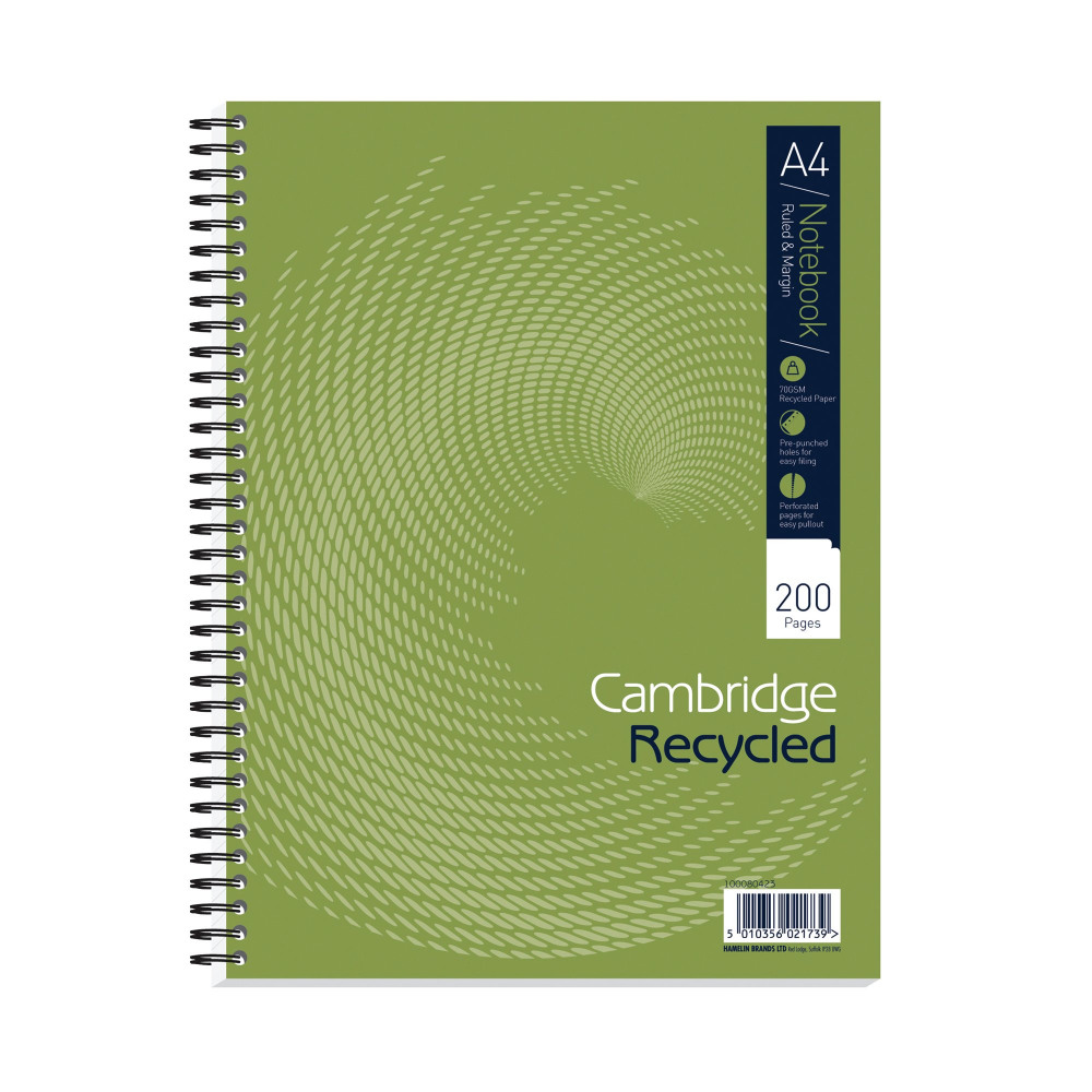 CAMBRIDGE RECYC NTBK A4PLUS 200P PK3