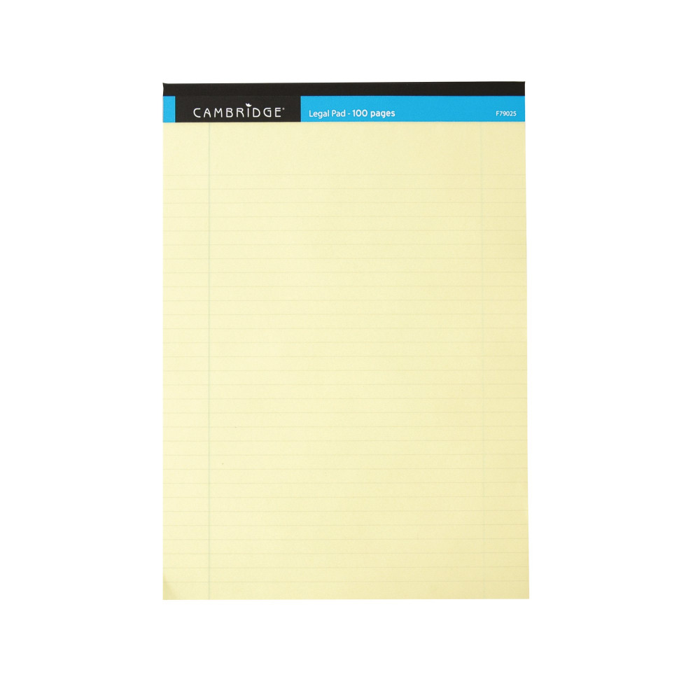 CAMBRIDGE LEGAL MEMO PAD 100P YLLW