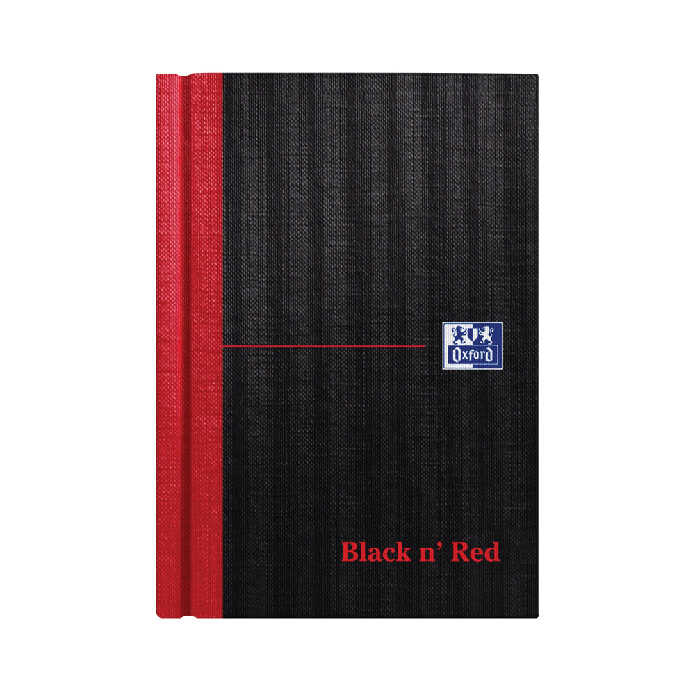 BLACK N RED HB RULED NOTEBOOK A6 PK5