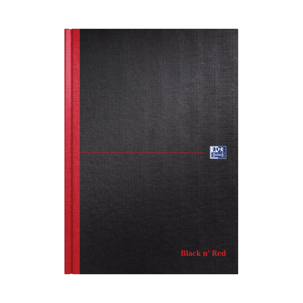 BLACK N RED HB A-Z NOTEBOOK A4 PK5