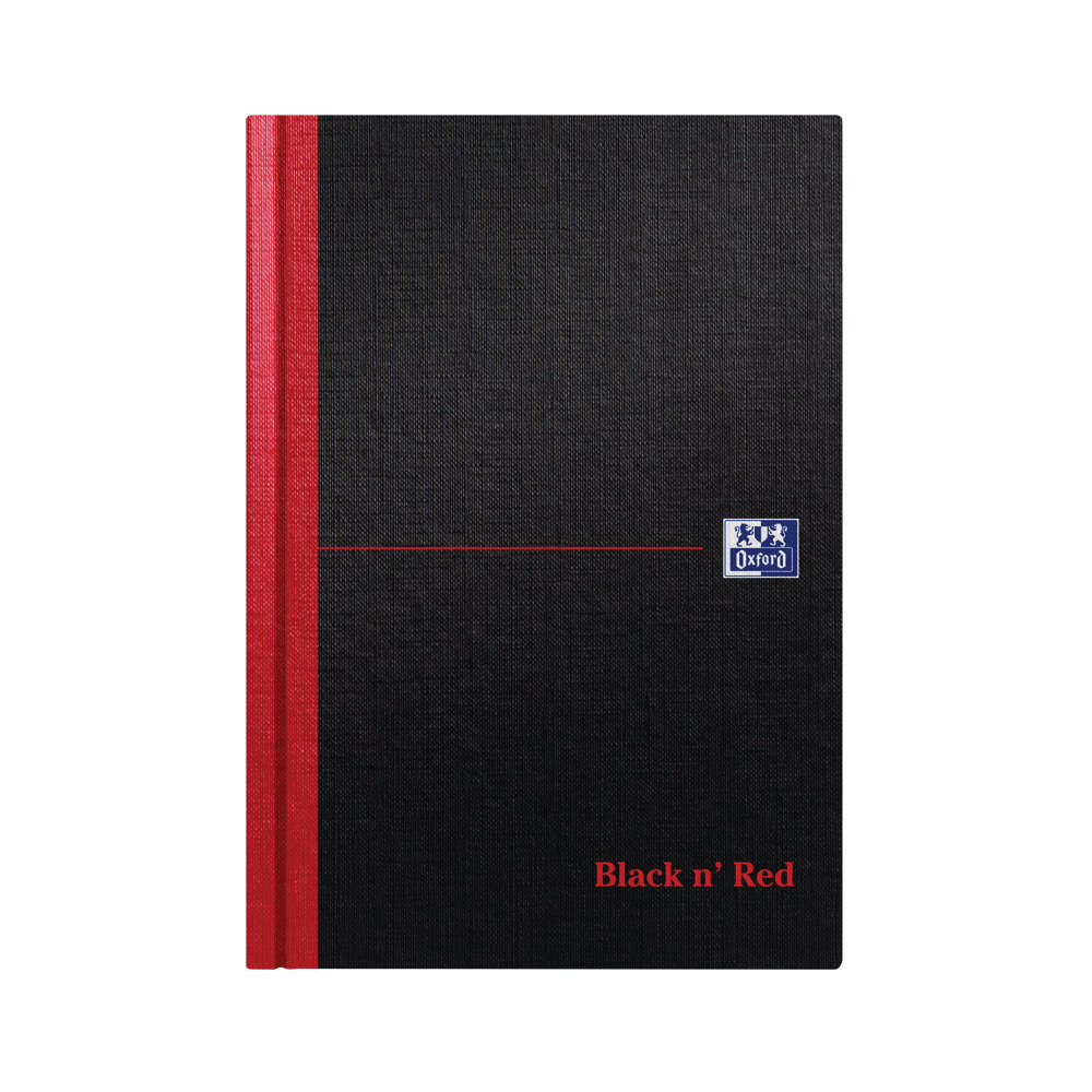 BLACK N RED HB RULED NOTEBOOK A5 PK5