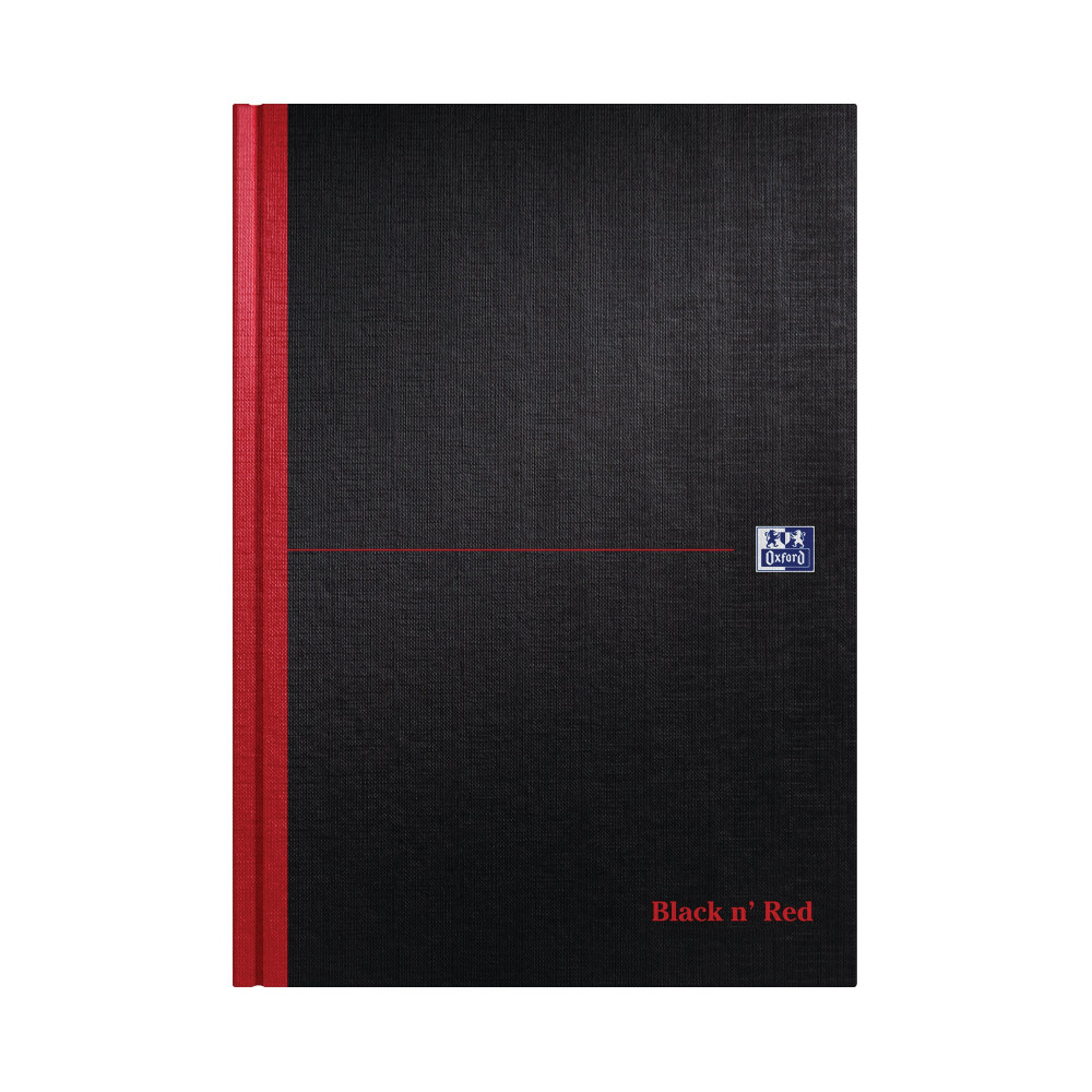 BLACK N RED HB RULED NOTEBOOK A4