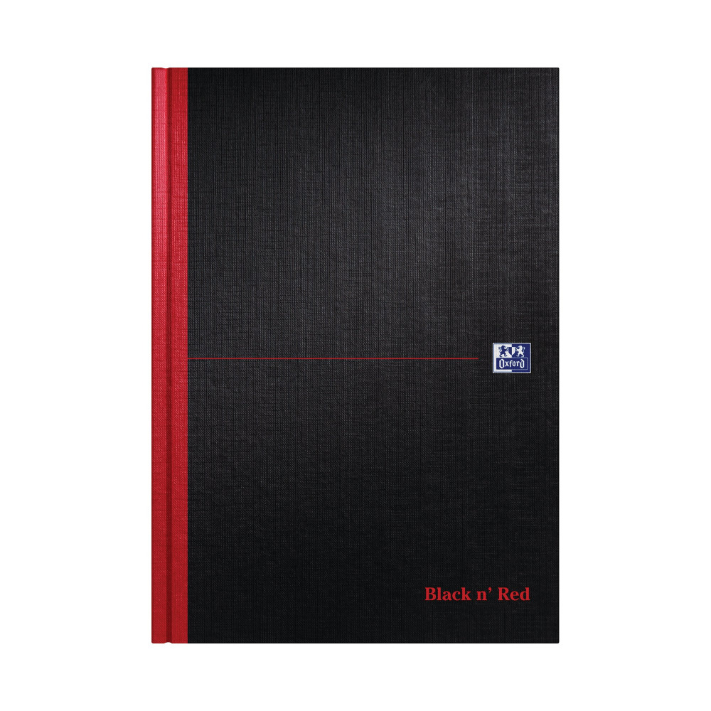 BLACK N RED HB RULED NOTEBOOK A4 PK5