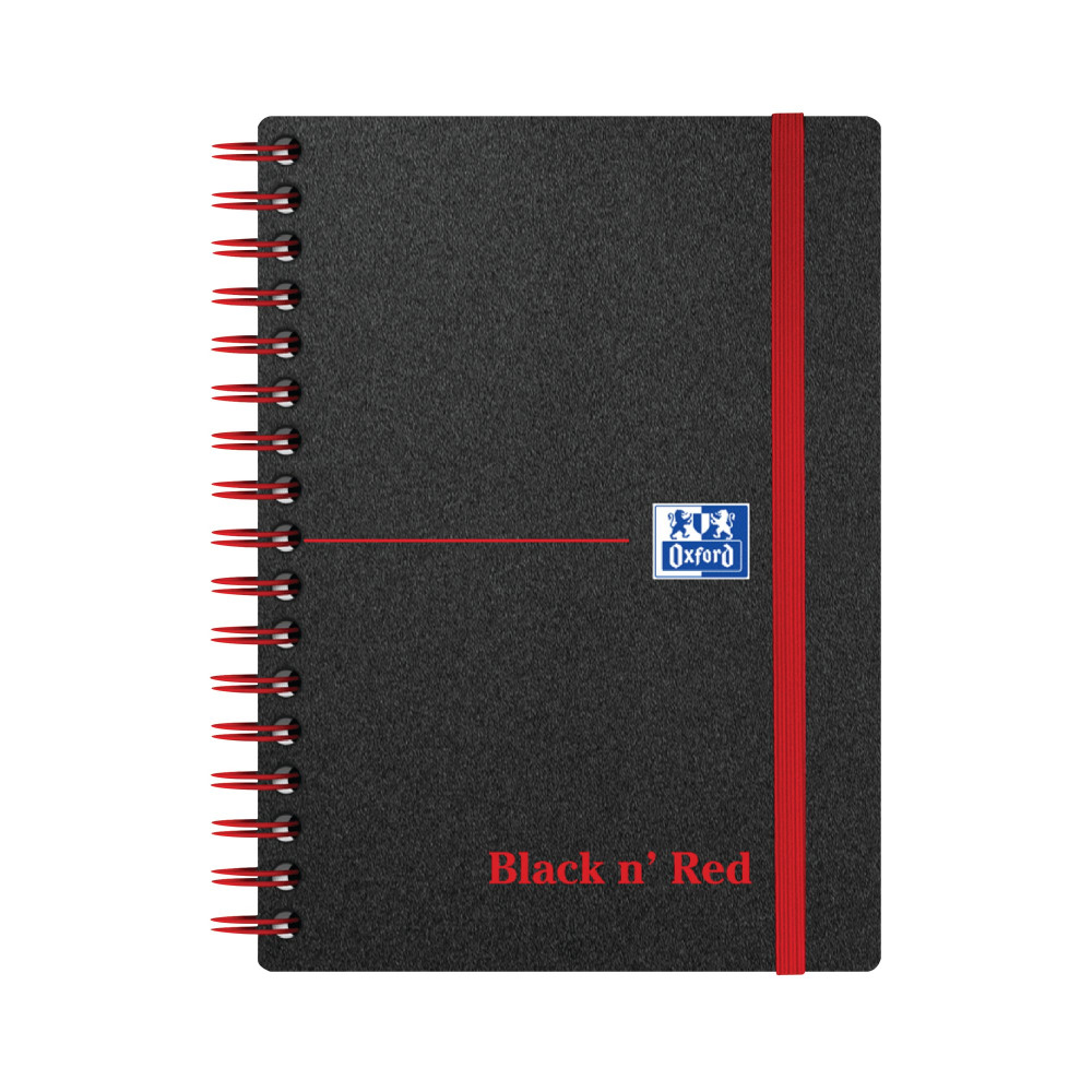 BLACK N RED PP RULED NOTEBOOK A6 PK5