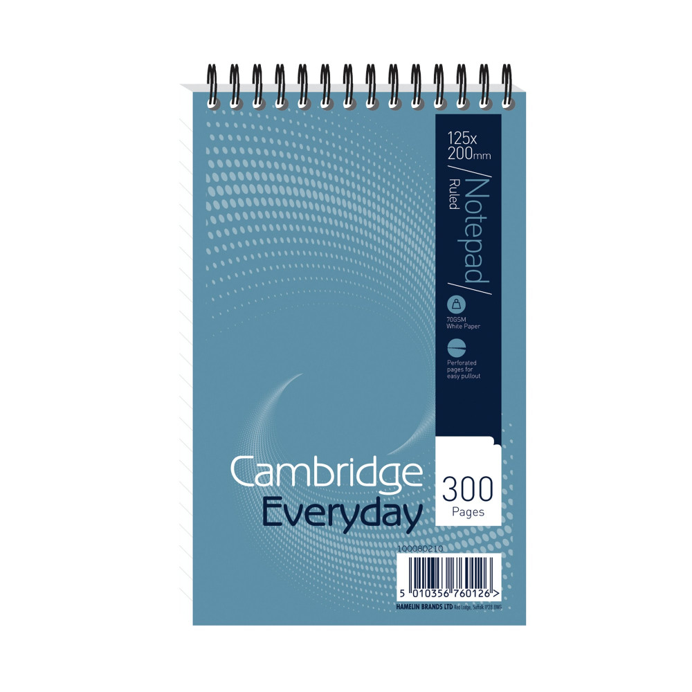 CAMBRIDGE W/BOUND NOTEPAD PK5