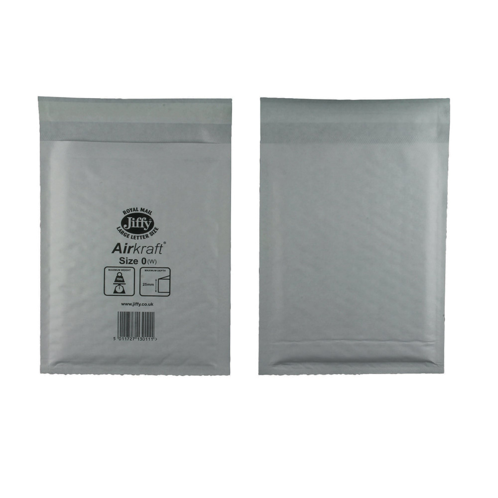 JIFFY AIRKRAFT 140X195MM WHITE PK100