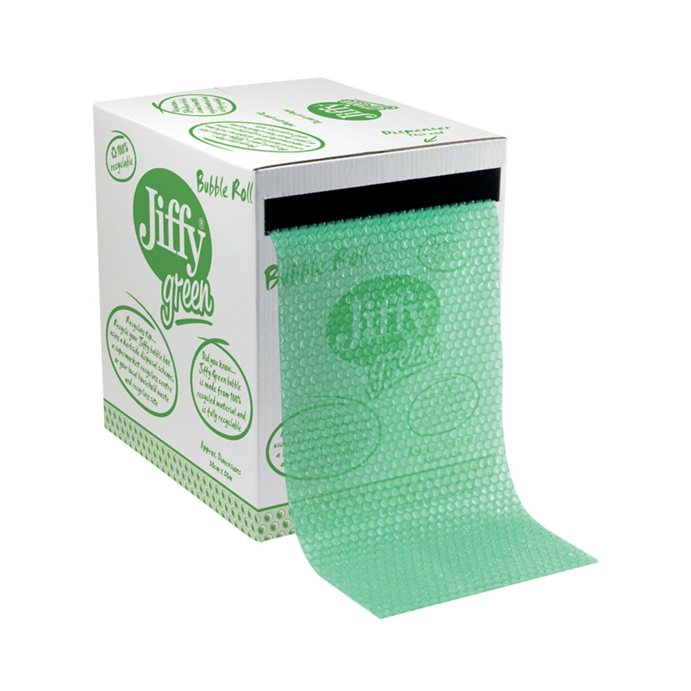 JIFFY BUBBLE BOX ROLL 300MMX50M GRN