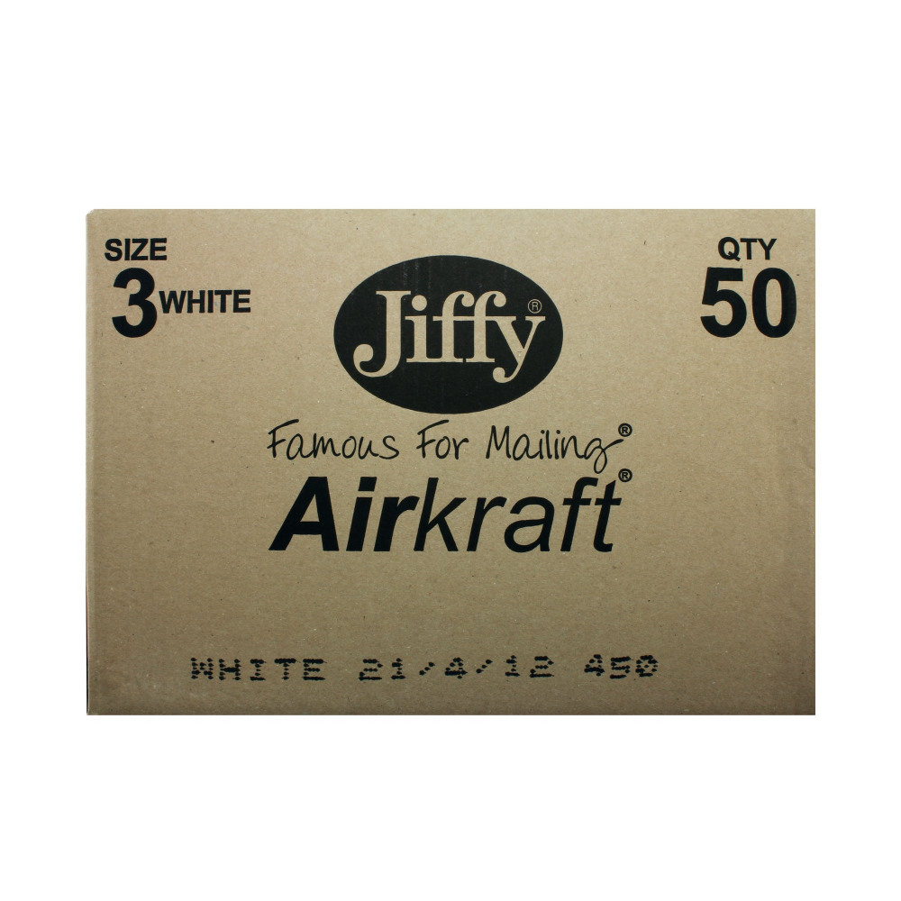 AIRKRAFT 3 BUBBLE BAG WHT PK100