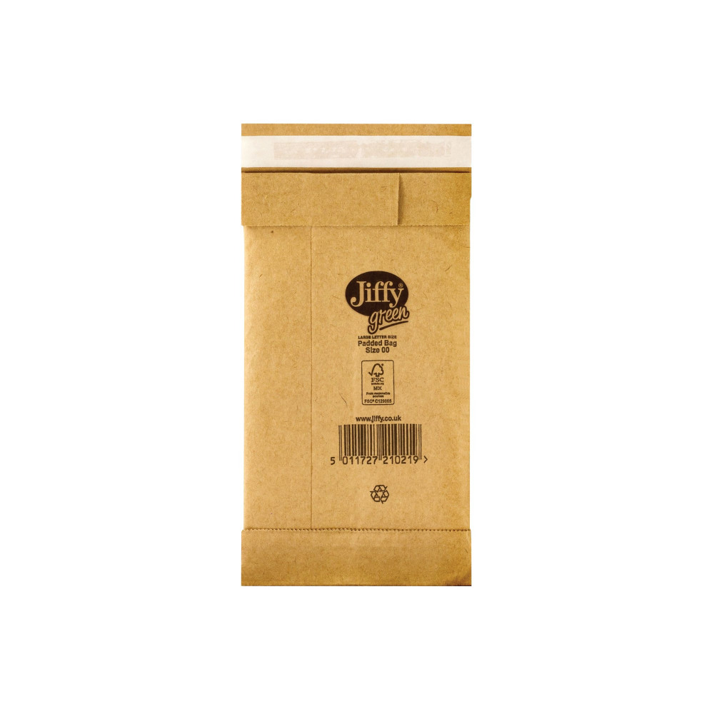 JIFFY PAD BAGS RCYL SZ 00 GLD PK200