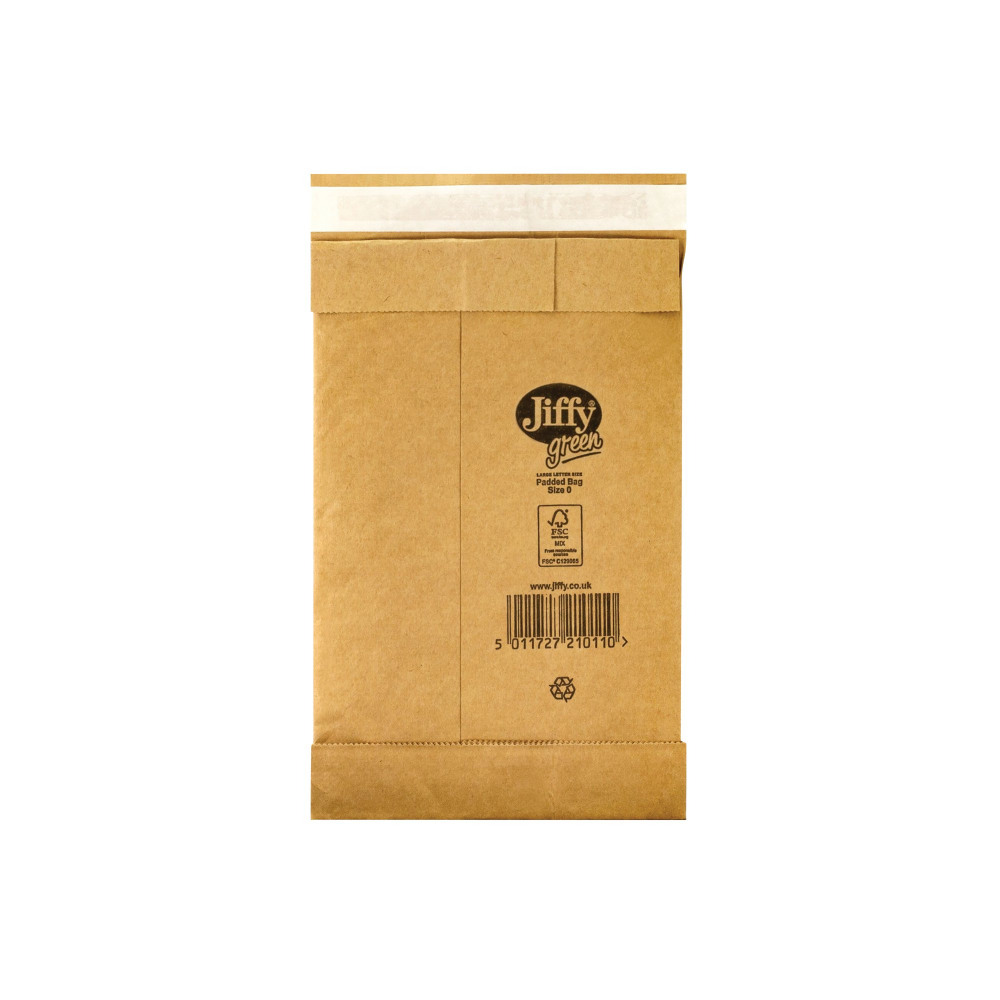 JIFFY PAD BAGS RCYL SZ 0 GLD PK200
