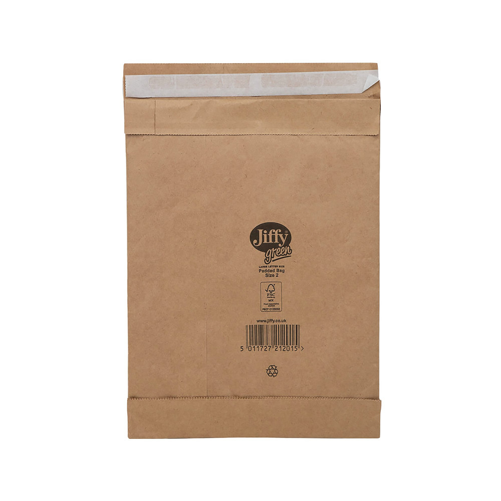 JIFFY PAD BAGS RCYL SZ 2 GLD PK100