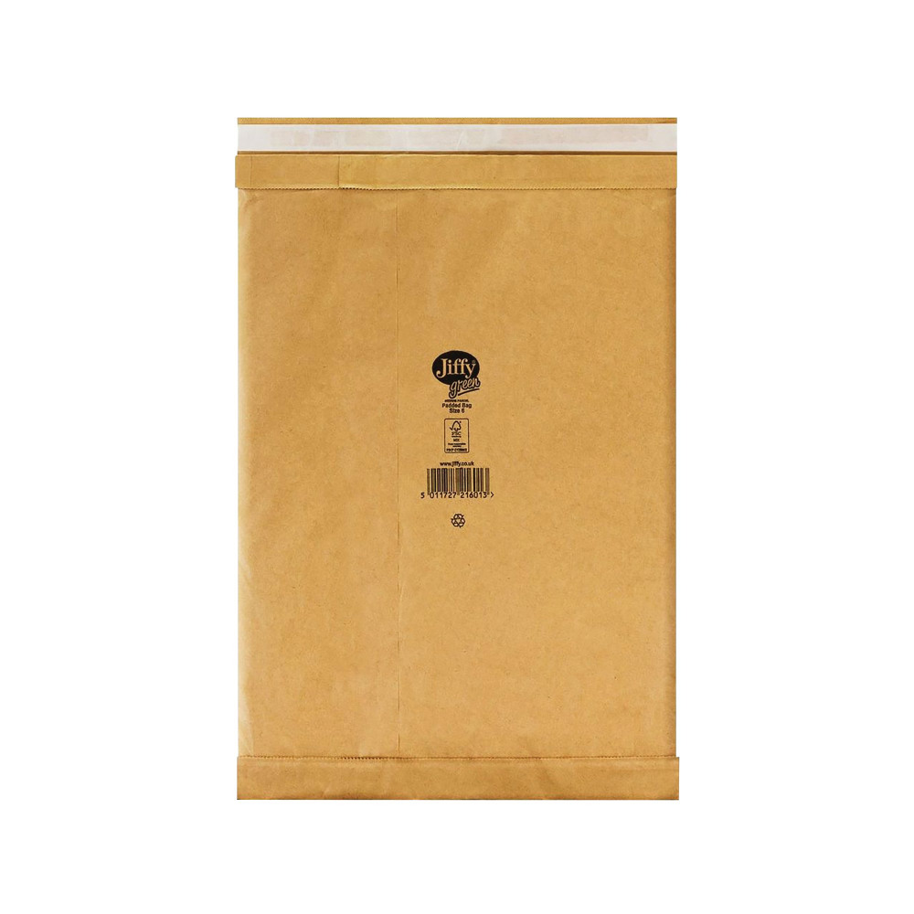 JIFFY PAD BAGS RCYL SZ 6 GLD PK50