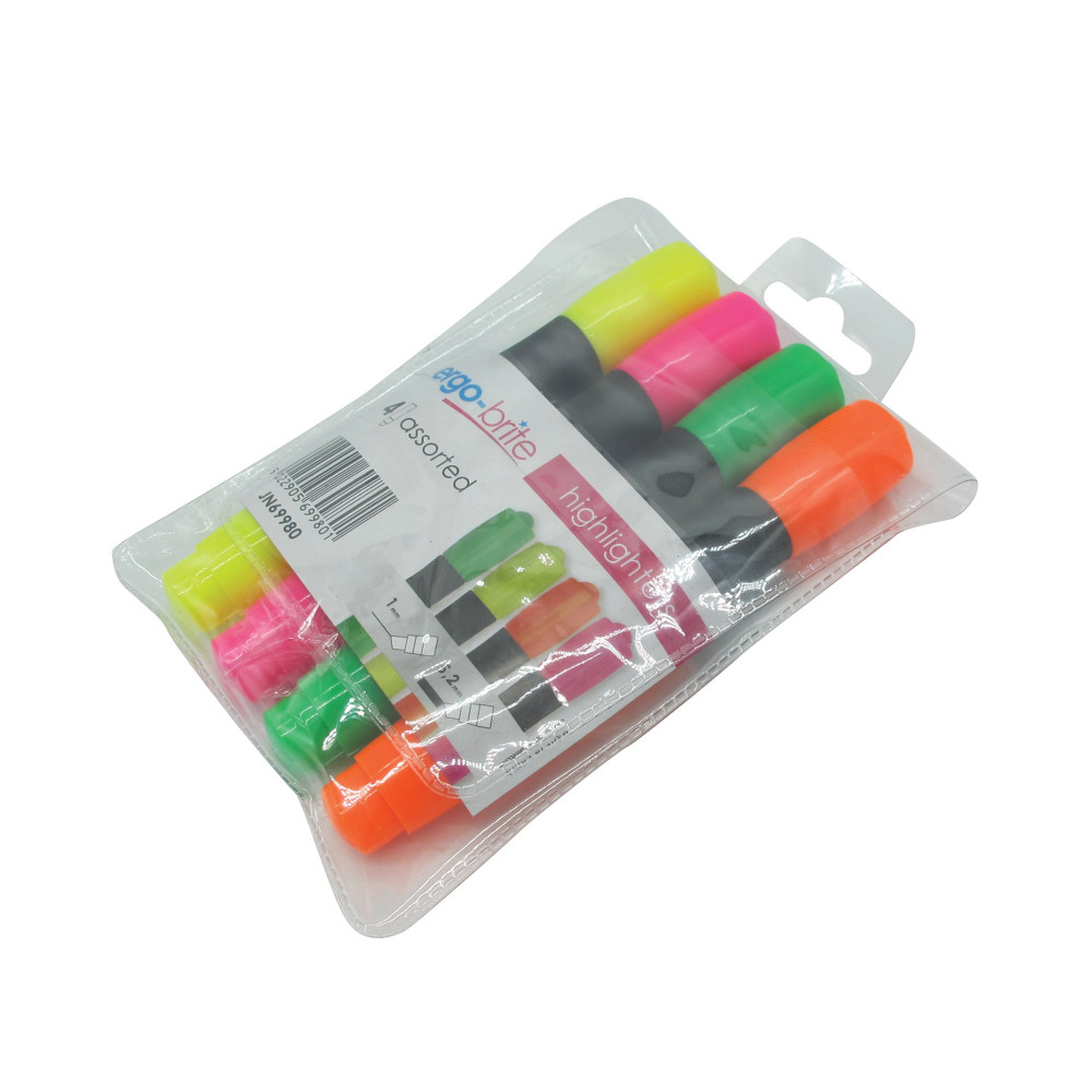 ERGO-BRITE AST ERGO HIGHLIGHTERS PK4