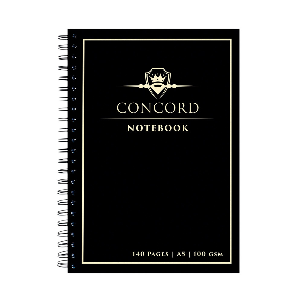 CONCORD A5 JOTTA N/BOOK 140PG BK PK5