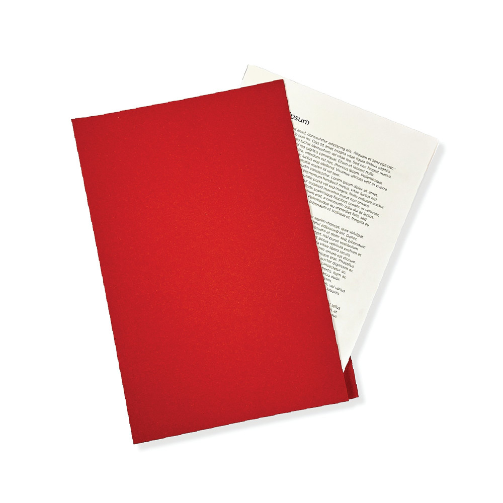 GUILDHALL SQ CUT FLDR FC RED PK100