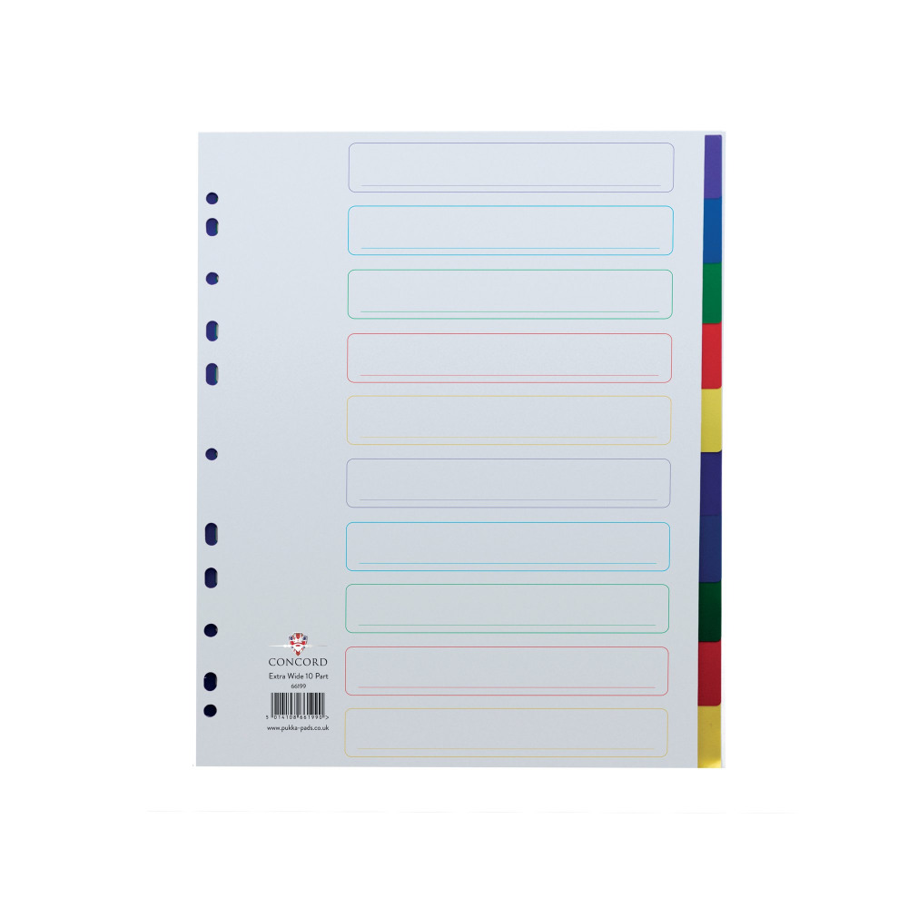 CONCORD 10 PT EXTRA WIDE DIVIDER PP
