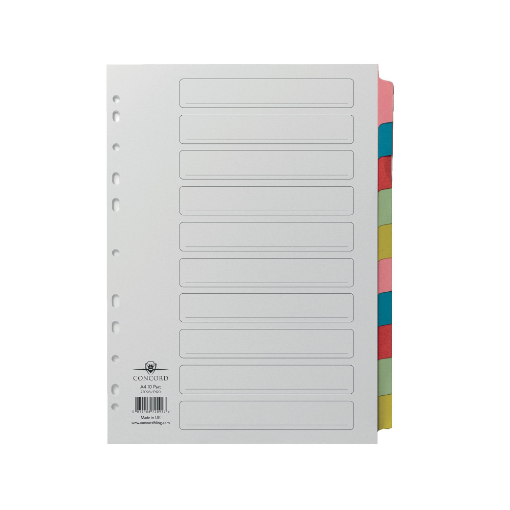 CONCORD DVDR 10-PART A4 MCOL TABS