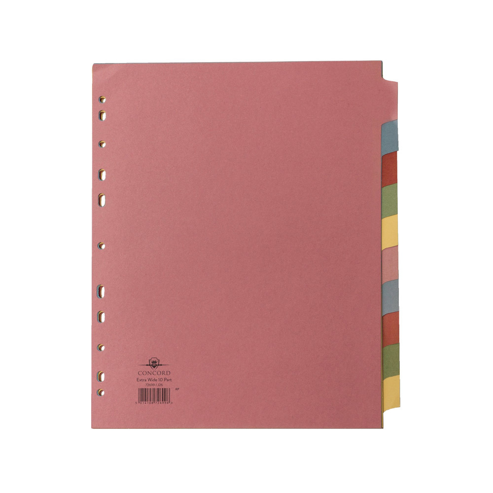 CONCORD DIVIDER 10-PART A4 ASSORTED