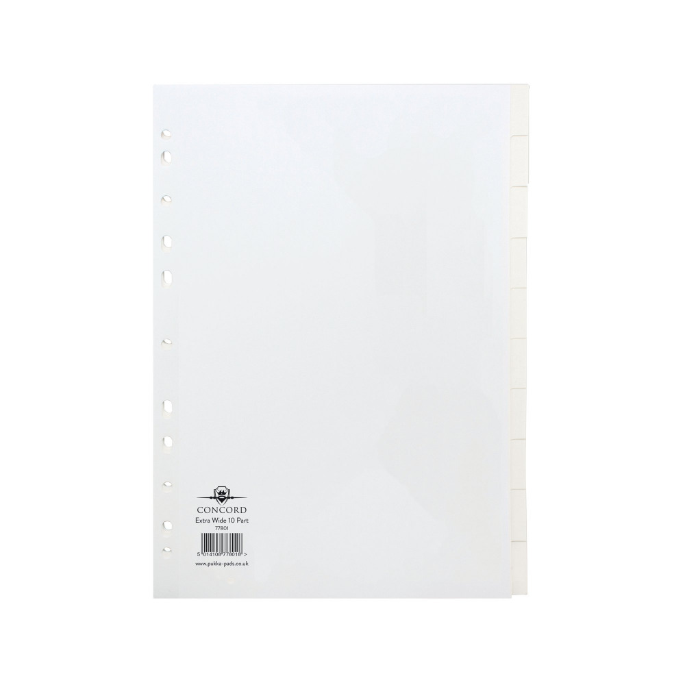 CONCORD JET INDEX DIVIDER 10 PART A4