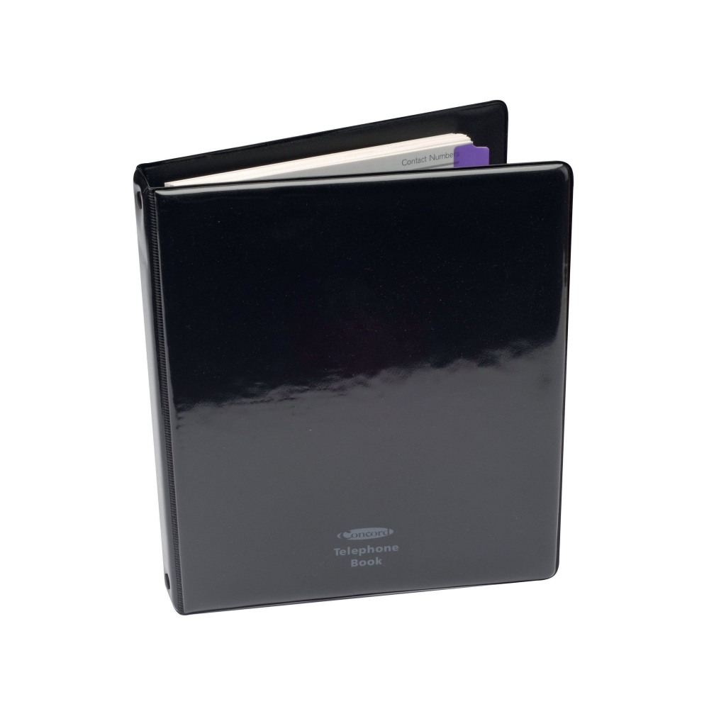 CONCORD TEL ADRS BOOK A-Z A5 BLK CVR