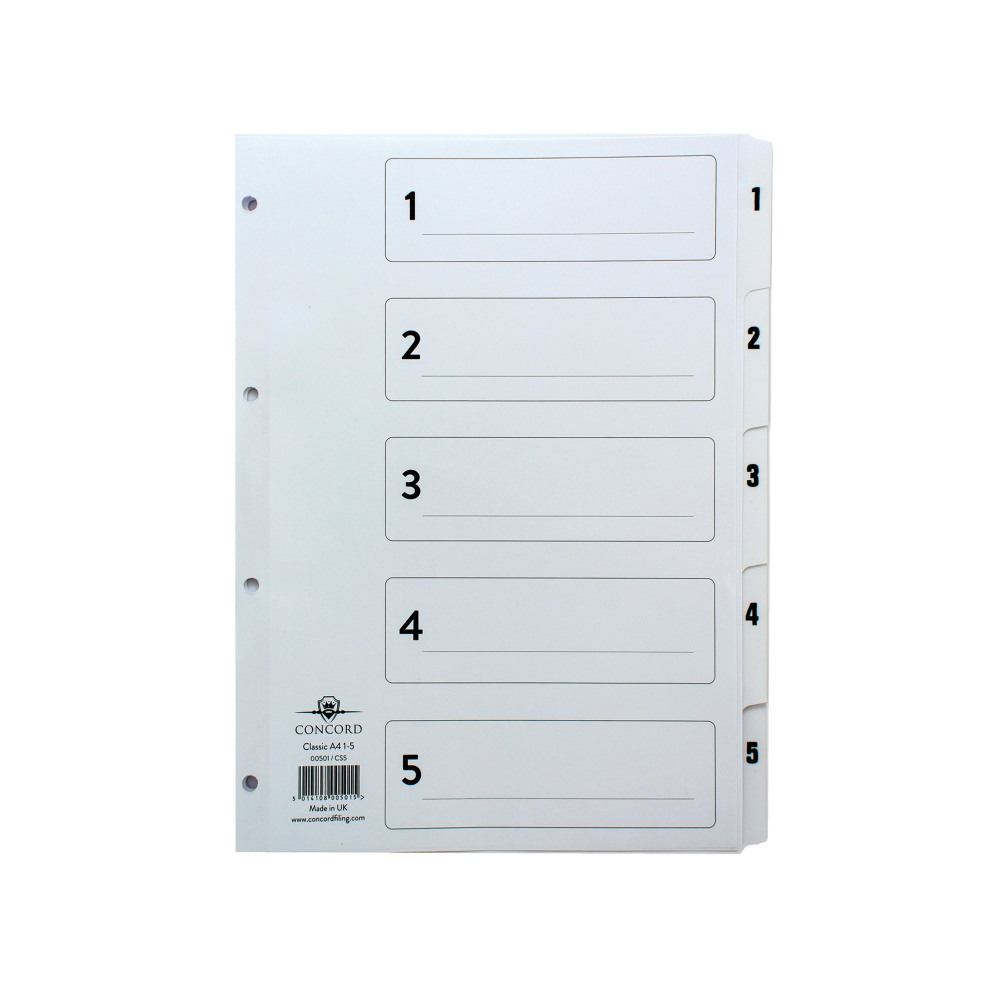 CONCORD CLASSIC INDEXES 1-5 CS5