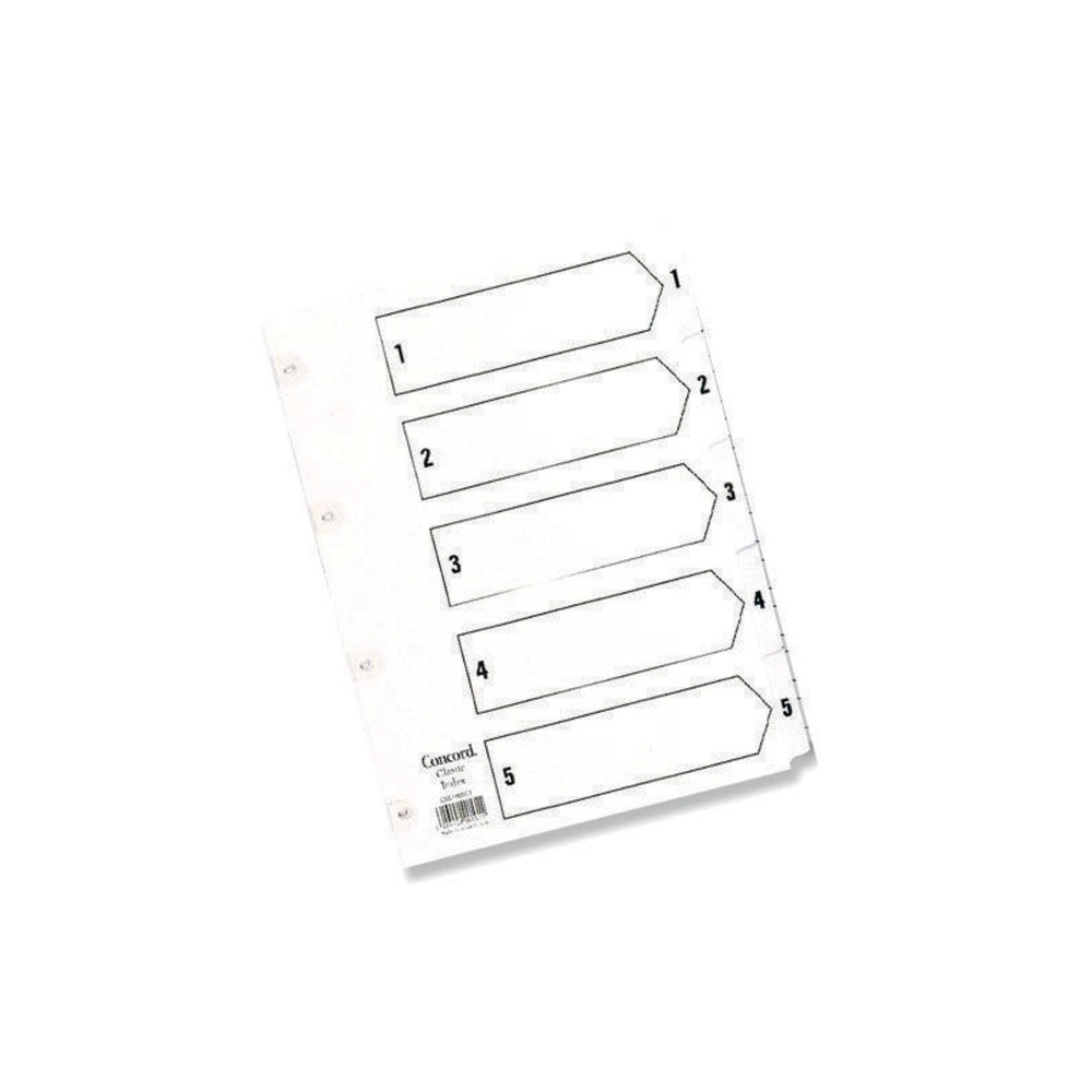 CONCORD REINFORCED INDEX 1-5 A5 WHT