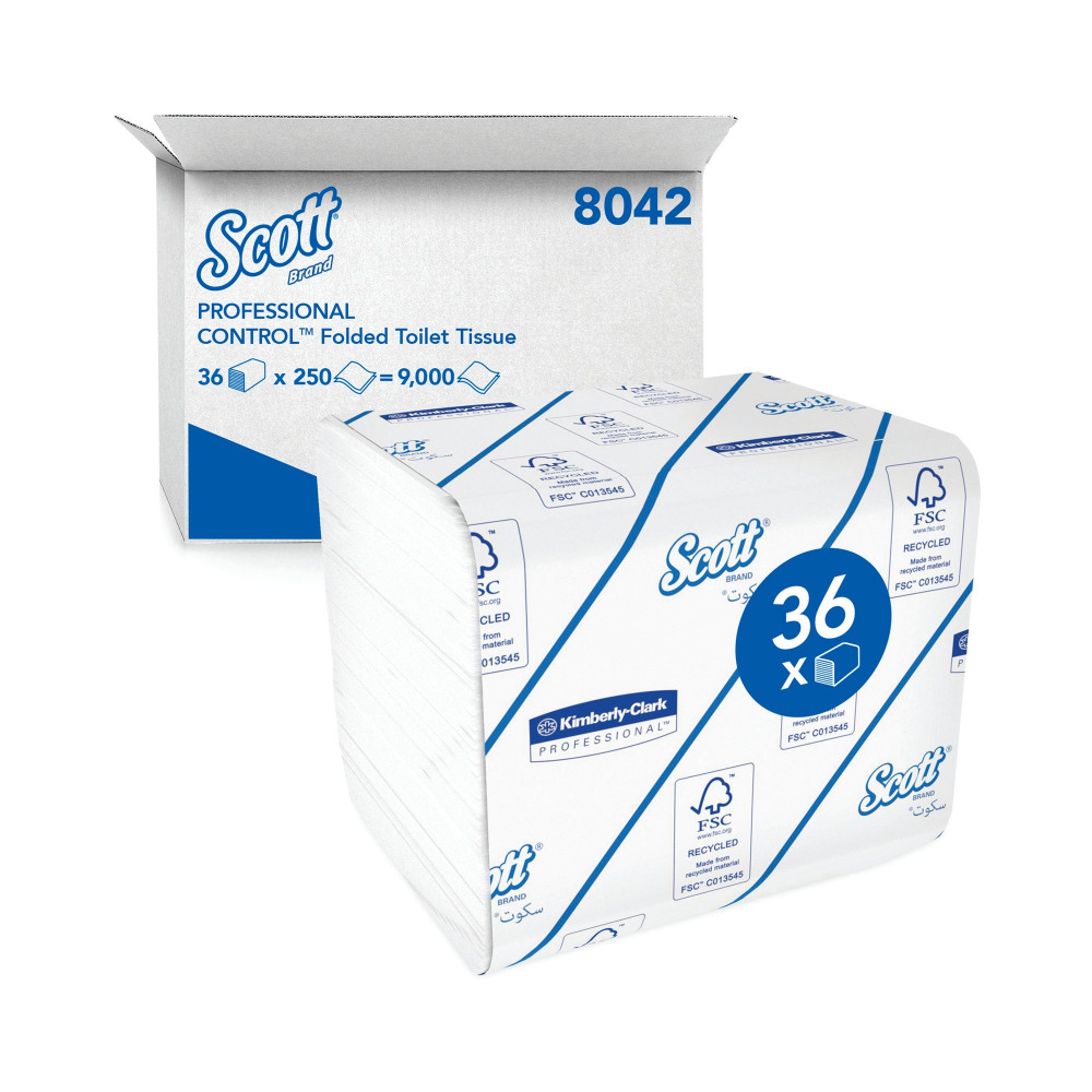 SCOTT TOILET TISSUE BULK PACK 250X36