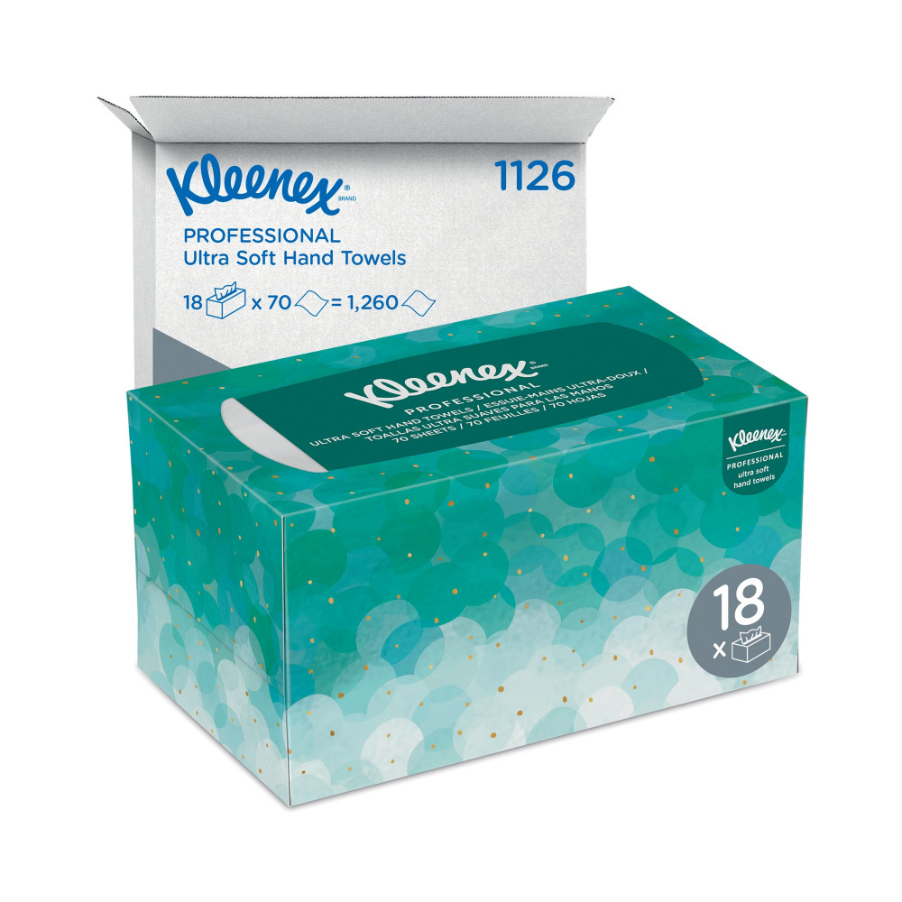 KLEENEX SOFT POPUP HND TOWEL BX PK18