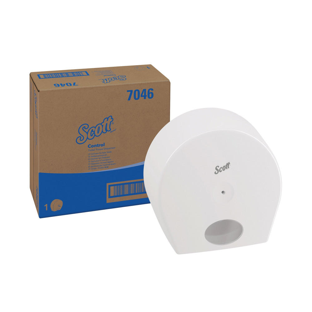 SCOTT TOILET ROLL CENTFEED DISP WHT