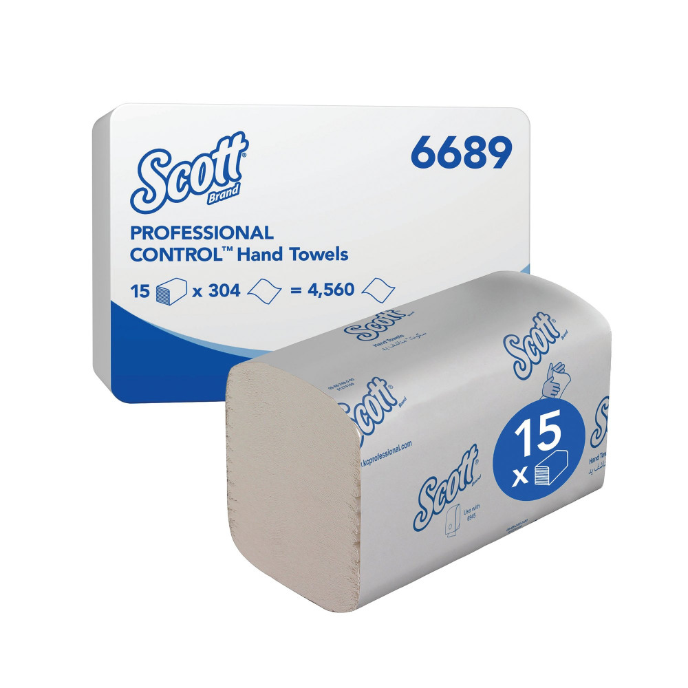 SCOTT CONTROL 1-PLY HAND TOWELS PK15