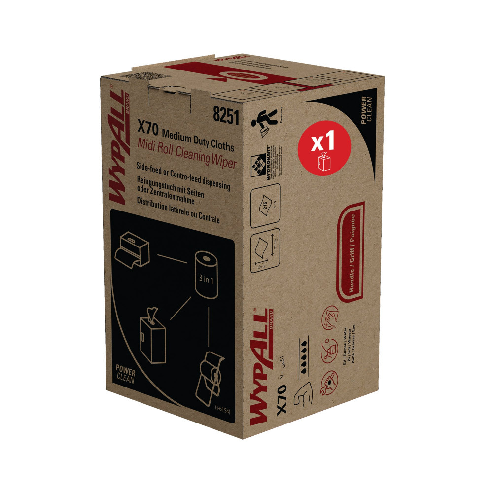 WYPALL X70 POWER CLEAN MIDI ROLL BLU