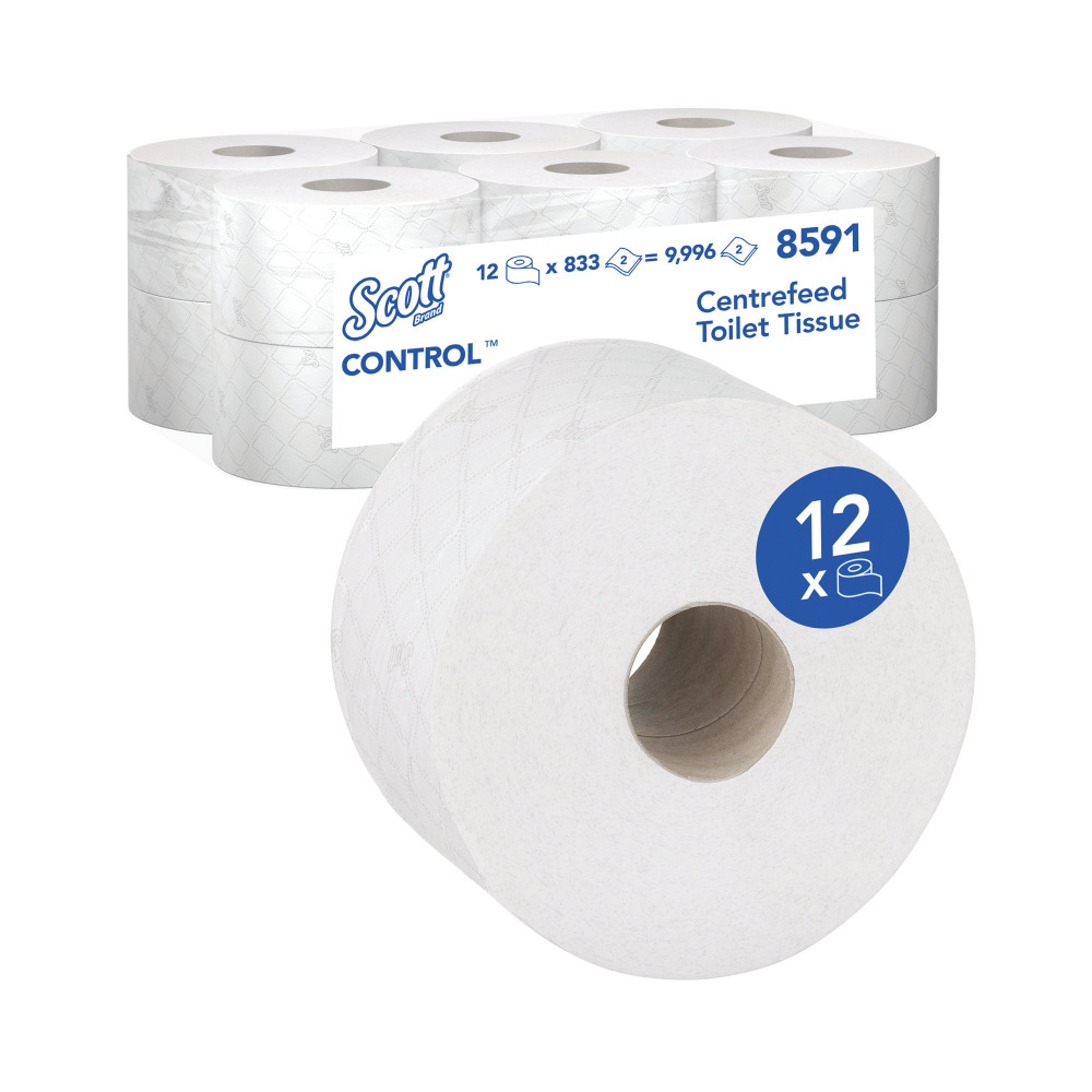 SCOTT CONTROL TOILET CFEED ROLL PK12
