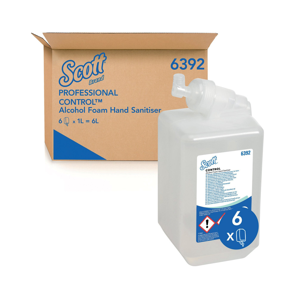 SCOTT ALCOHOL FOAM HAND SAN 1L PK6