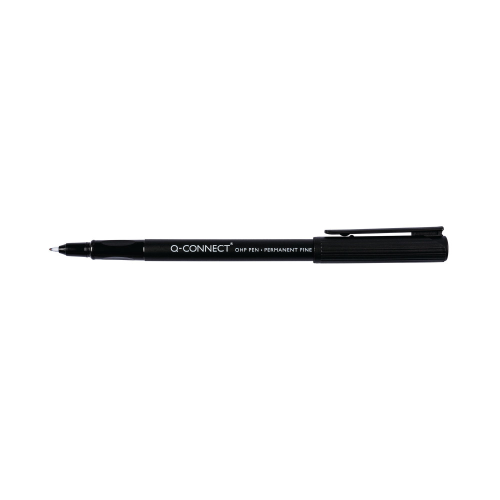 Q-CONNECT OHP PEN PERM FINE BLK PK10