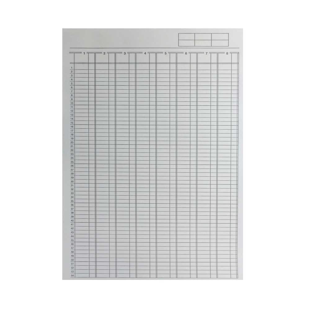 Q-CONNECT 8 COLUMN ANALYSIS PAD A4