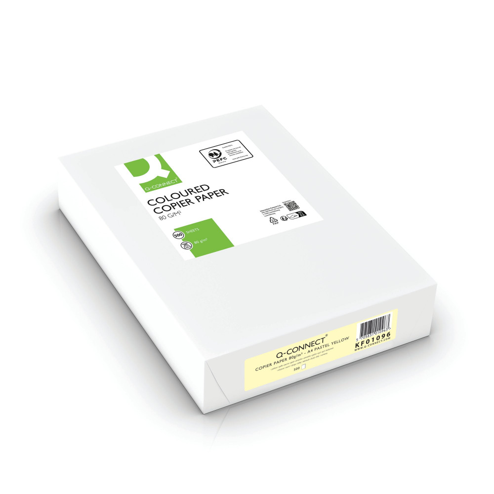 Q-CONNECT YLW A4 COPIER PAPER PK500