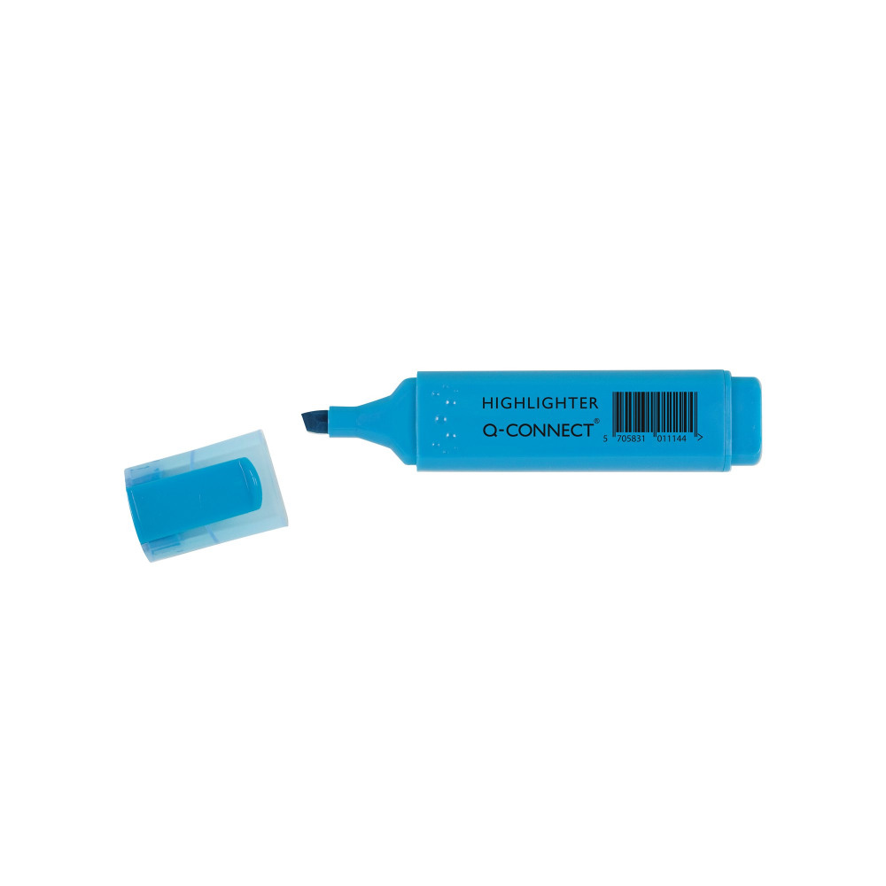 Q-CONNECT HIGHLIGHTER PEN BLUE PK10